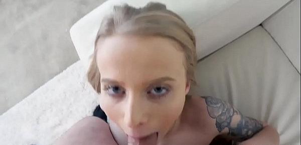  Paris White wants to fill up her mouth with her stepbros huge prick